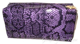 Estee Lauder Purple & Black Makeup Cosmetic Bag 