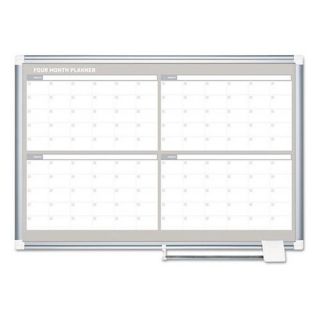 MasterVision 48 x 36 in. 4 Month Planner Dry Erase Board   Dry Erase Whiteboards