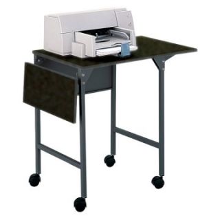 Safco Machine Stand with Drop Leaves   Black   Computer Carts