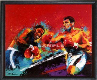Muhammad Ali/Joe Frazier   "Thriller In Manila"   Wall   Framed Giclee  Sports Fan Lithographic Prints  Sports & Outdoors