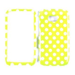 NOKIA LUMIA 822 DOTS ON YELLOW TP CASE ACCESSORY SNAP ON PROTECTOR Cell Phones & Accessories