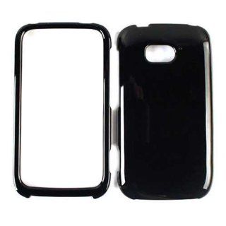 ACCESSORY HARD SHINY CASE COVER FOR NOKIA LUMIA 822 SOLID BLACK Cell Phones & Accessories