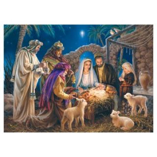 Masterpieces Holiday Glitter A Child is Born Puzzle   Jigsaw Puzzles