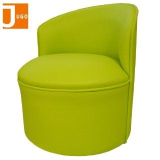 Jugo Children Comfy Roundy Leather Sofa Armchair (Apple Green)   Kids Sofa Couch