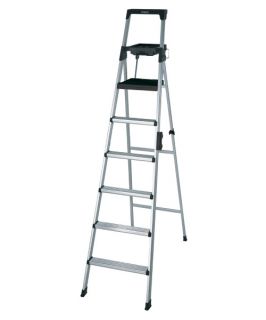 Cosco 8 ft. Signature Series Aluminum Step Ladder   Ladders and Scaffolding