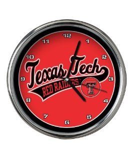 Texas Tech Chrome Clock  Sports Fan Automotive Flags  Sports & Outdoors