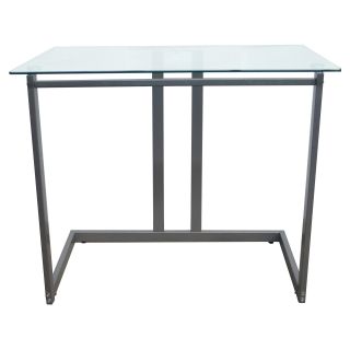 Design To Fit D2F 103 Computer Desk with Metal Frame   Clear Glass   Desks