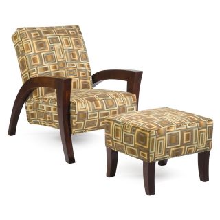 Sam Moore Grasshopper Club Chair and Ottoman   Upholstered Club Chairs