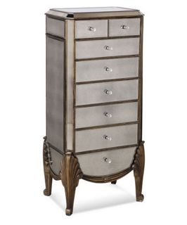 Mirrored Jewelry Armoire   Jewelry Armoires