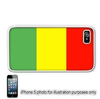 Mali Flag Apple iPhone 5 Hard Back Case Cover Skin White Cell Phones & Accessories