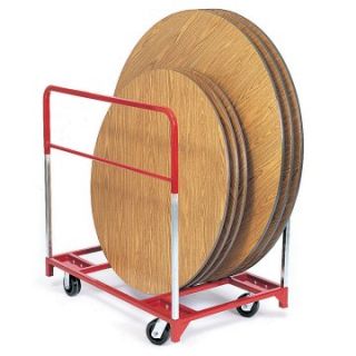 Raymond Products Round Folding Table Mover with Swivel 6 in. Phenolic Casters   Table & Chair Carts