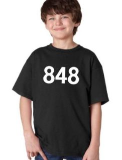 848 AREA CODE Youth Unisex T shirt / Brick Township, Edison, Toms River Clothing