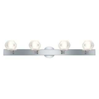 Access Lighting Glase Diamond Bathroom Vanity Light   33.9W in. Chrome   Bathroom Lighting