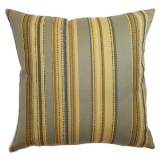 The Pillow Collection Pansy Stripes Pillow   Decorative Pillows