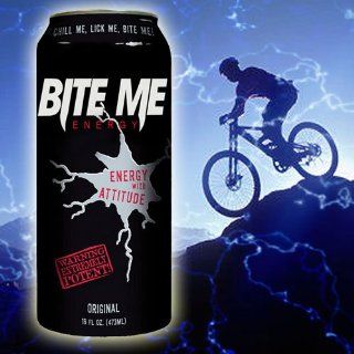 Bite Me Energy Drink Original Flavor, 16 Ounce Cans (Pack of 24)  Grocery & Gourmet Food