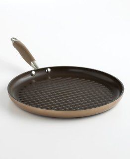 Anolon Advanced Bronze 12" Open Shallow Round Grill Pan Kitchen & Dining