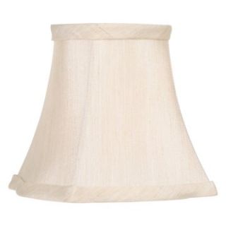 Livex S285 Fancy Square Silk Clip Chandelier Shade in Champagne   Lamp Shades