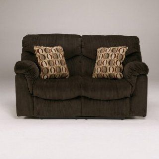 Famous Collection  Chocolate Reclining Loveseat   Love Seats