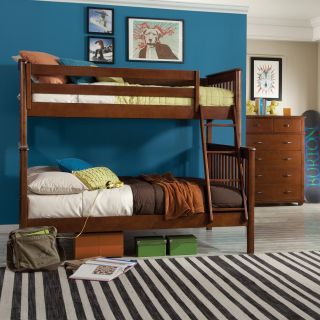 Bolton Mission Twin Over Full Bunk Bed   Chestnut   Bunk Beds