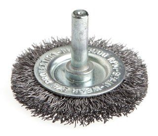 Forney 60014 Wheel Brush, Coarse Crimped Wire with 1/4 Inch Shank, 2 Inch