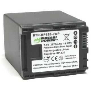 Wasabi Power Battery for Canon BP 828 and Canon VIXIA HF G30, XA20, XA25  Camcorder Batteries  Camera & Photo