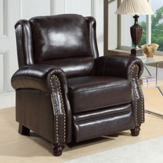 Graham Pushback Recliner   Leather Club Chairs