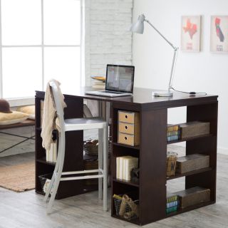 Belham Living Sullivan Counter Height Desk   Espresso   Sewing Furniture
