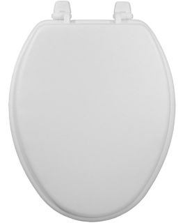 Beneke 3000 Elongated White Padded Toilet Seat   Toilet Seats