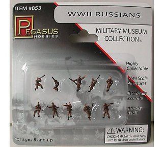 Pegasus Hobbies 1/144 WWII Russian Infantry (10) PGH853 Toys & Games