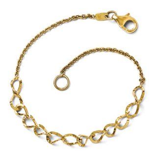 Leslies 14k Polished Fancy Bracelet Length 7.5" Jewelry