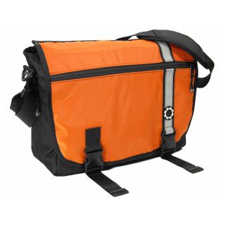 DadGear Messenger Diaper Bag   Orange Retro Stripe   Designer Diaper Bags