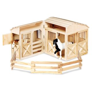 Melissa and Doug Folding Horse Stable   Playsets