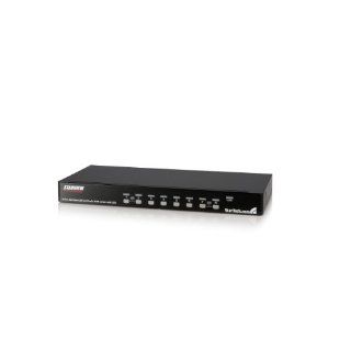 StarTech 8 Port Rack Mount USB VGA KVM Switch with Audio (SV831DUSBA) Electronics