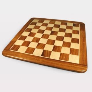 Sheesham and Maple Thick Chess Board with Frame   Large   Chess Boards