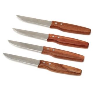 Bull Orchard Rosewood Handle Steak Knives   Set of 4   Grill Accessories