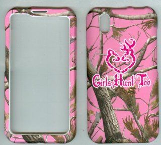 Camoflague Pink Girls Hunt Too Faceplate Hard Case Protector for Lg Ignite 855 Marquee Ls855 Sprint Lg855 Boost L85c Net10 Straight Talk Optimus Black P970 L85c Majestic Us855 Us Cellular Cell Phones & Accessories