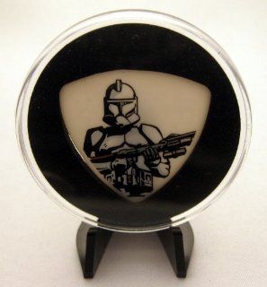 Star Wars Episode II Clone Trooper Guitar Pick #1 With MADE IN USA Display Case & Easel 
