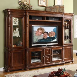 Riverside Celebrity Hills Wall Unit with 58 in. Console and Hutch   Entertainment Centers