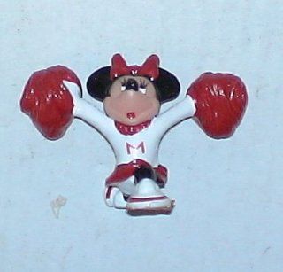 Vintage Pvc Figure Disney Minnie Mouse Cheerleader 