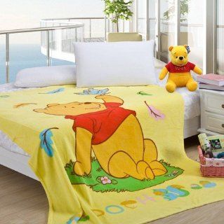 2013 Adorable Pooh Bear Fleece Blanket Coral Fleece Soft Blankets 150cmx200cm   Bed Blankets