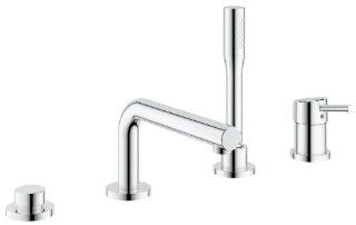 Grohe 19576001 Concetto New Roman Tub Filler with Hand Shower, Starlight Chrome   Two Handle Tub Only Faucets  