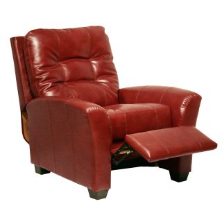 Catnapper Cooper Leather Push Back Recliner   Cranberry   DO NOT USE