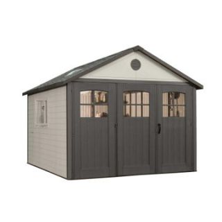 Lifetime 11 x 21 ft. Outdoor Storage Shed with Tri Fold Doors   Storage Sheds