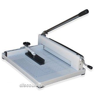 17" HEAVY DUTY INDUSTRIAL PAPER GUILLOTINE CUTTER By Fancierstudio A3 858  Stack Paper Trimmers 