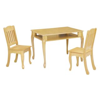 Teamson Kids Childrens Windsor Rectangle Table and Chair Set   Neutral   Kids Tables and Chairs