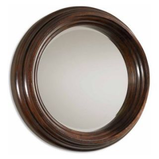 Uttermost Cristiano Thick Framed Round Wall Mirror   40 diam. in.   Wall Mirrors