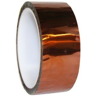 Maxi 835 Electrical Grade Polyamide Film Tape with 1.5 mil Silicone Adhesive, 3.5 mil Thick, 36 yds Length, 1 1/2" Width, Amber
