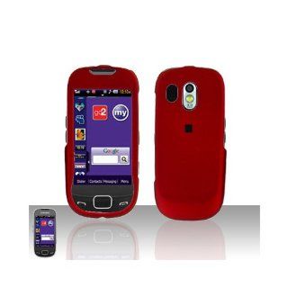 Red Hard Cover Case for Samsung Caliber SCH R850 SCH R860 Cell Phones & Accessories