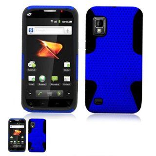 ZTE Warp N860 Blue and Black Hybrid Case Cell Phones & Accessories