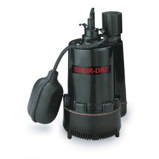 Shur Dri® Submersible Sump Pump, 1/3 HP*, 1, 860 GPH   Plumbing Equipment  